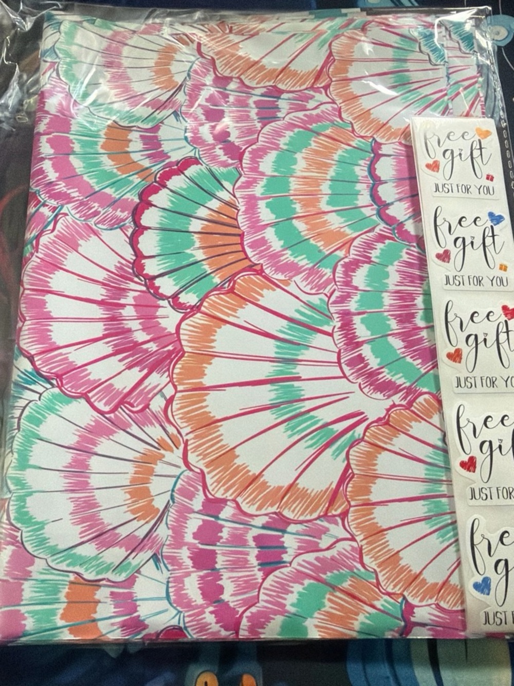 Colorful Shell Print Notebook